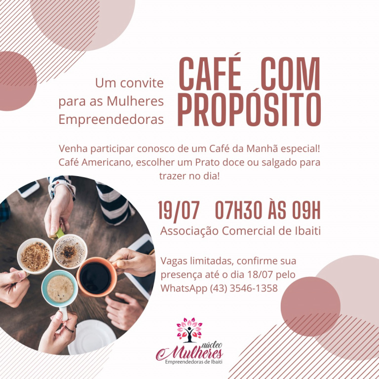 Primeiro Café com Propósito – ACEIB Mulher –